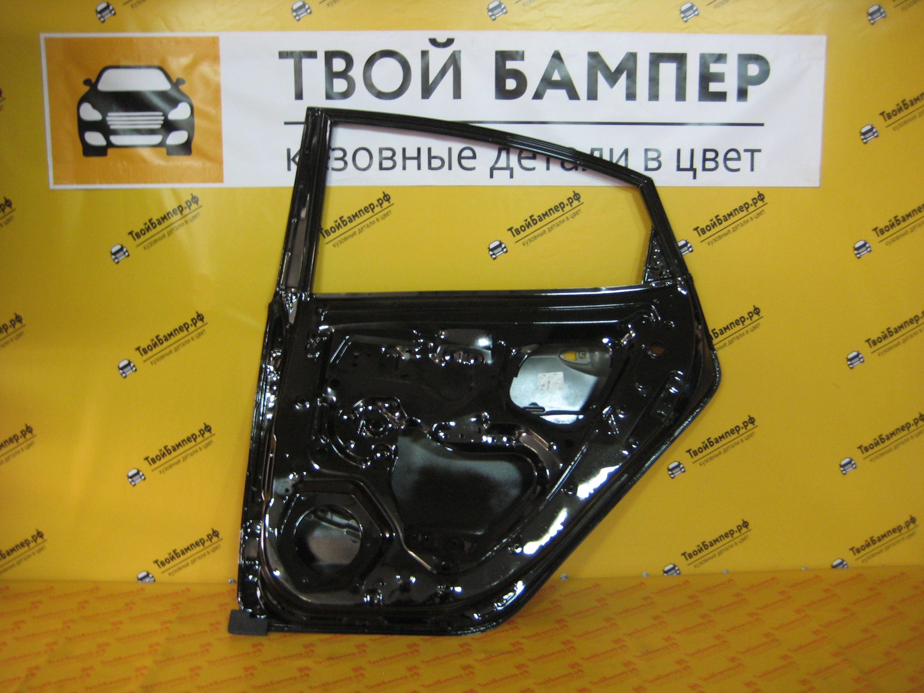 Дверь задняя правая Киа Рио 2011 черный (1)