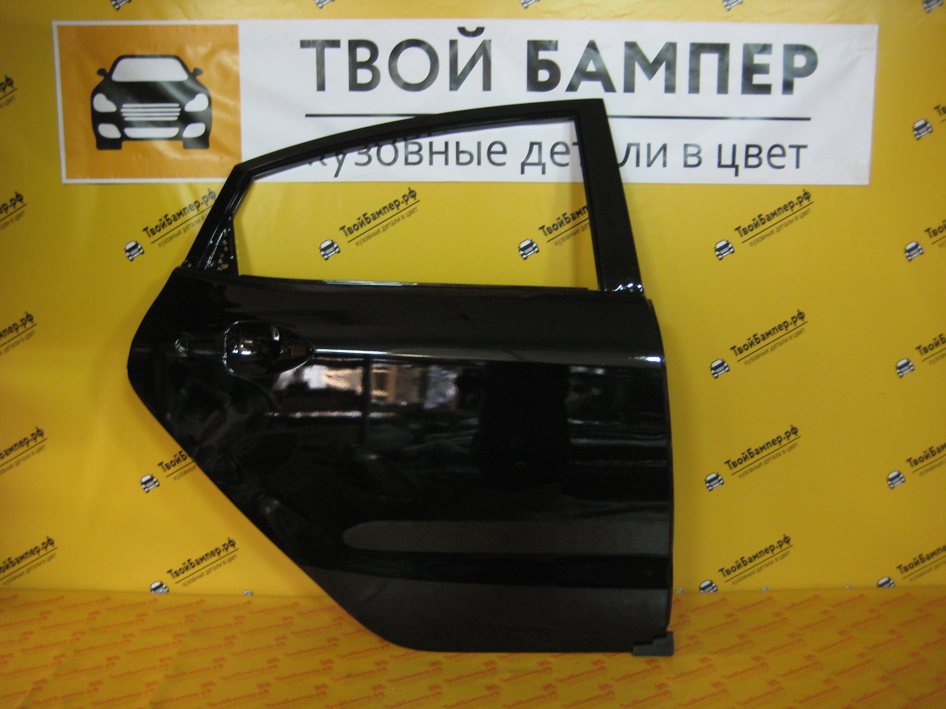 Дверь задняя правая Киа Рио 2011 черный (3)