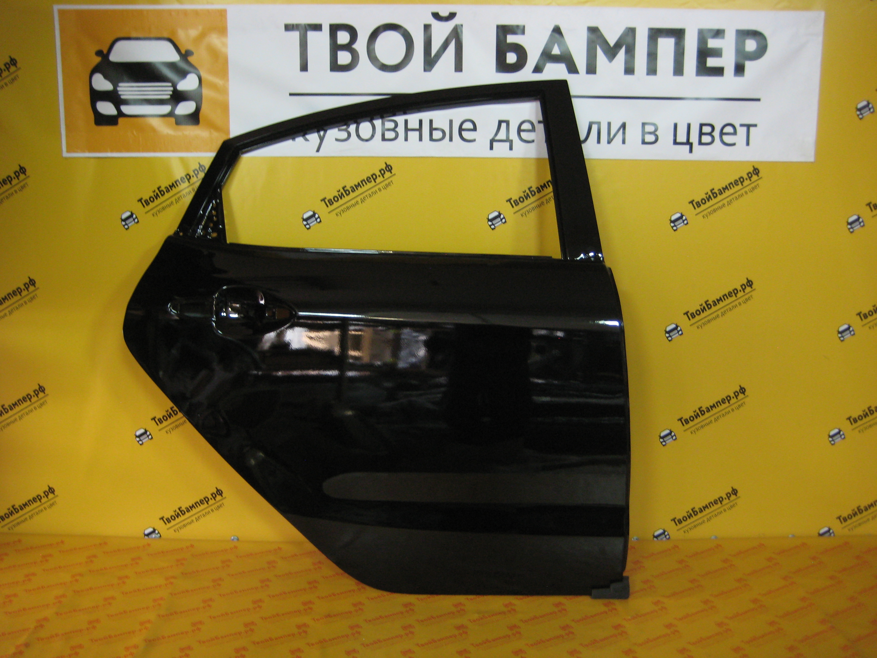 Дверь задняя правая Киа Рио 2011 черный (4)