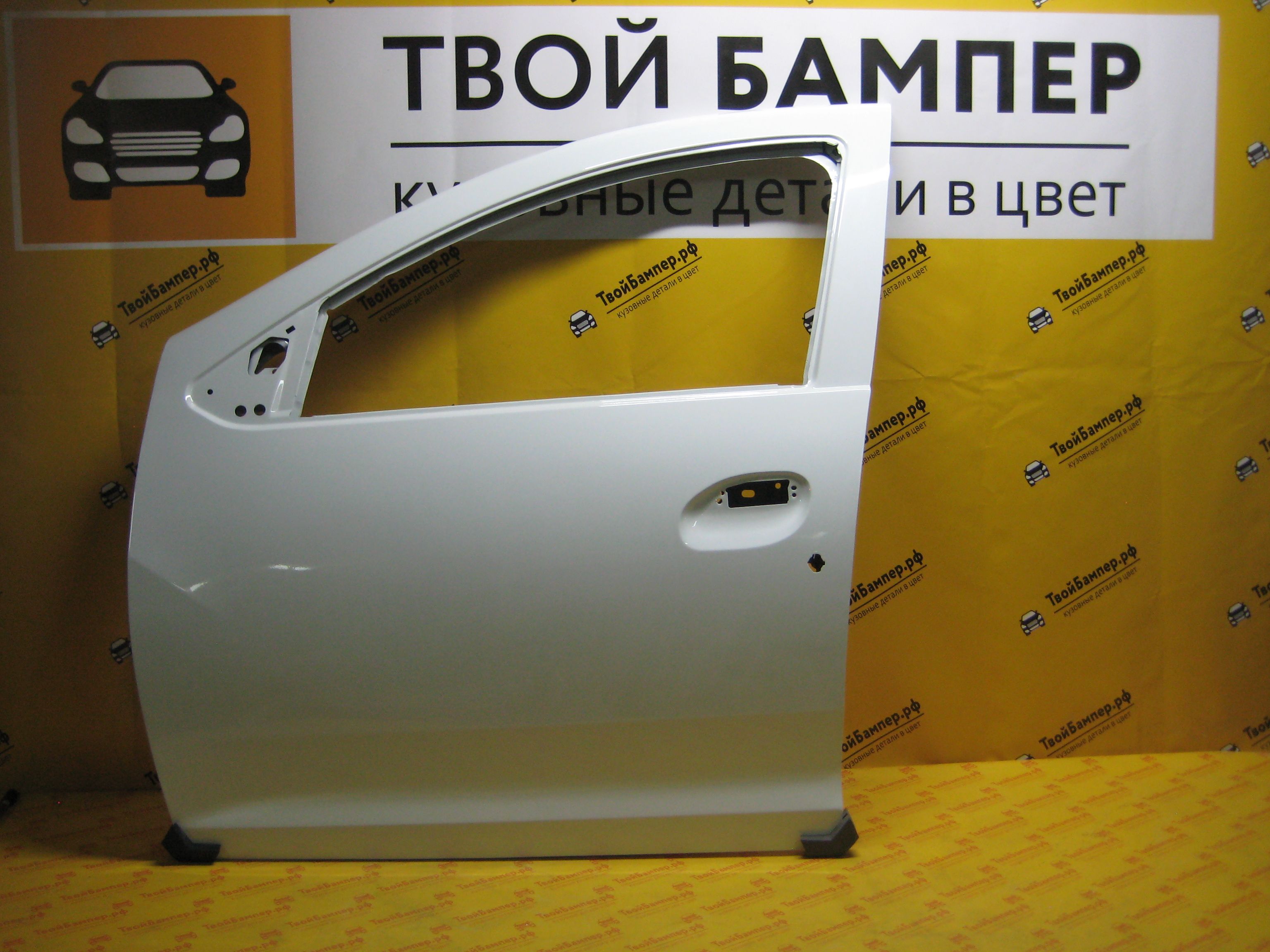 Дверь передняя левая Рено Логан 2014- цвет Blanc glacier 369 (2)_result