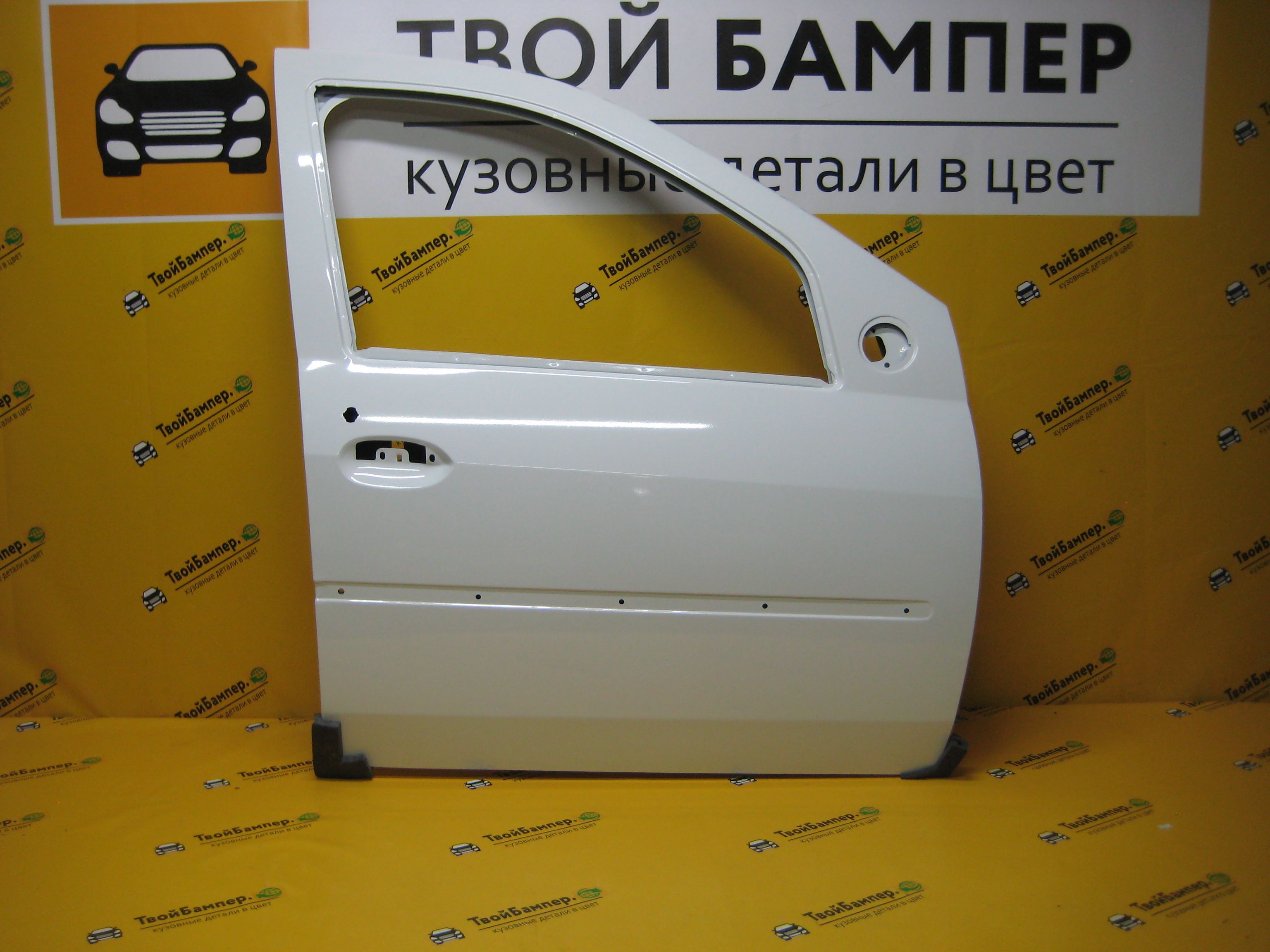 Дверь передняя правая Рено Логан до 2014 цвет Blanc glacier 369 (5)