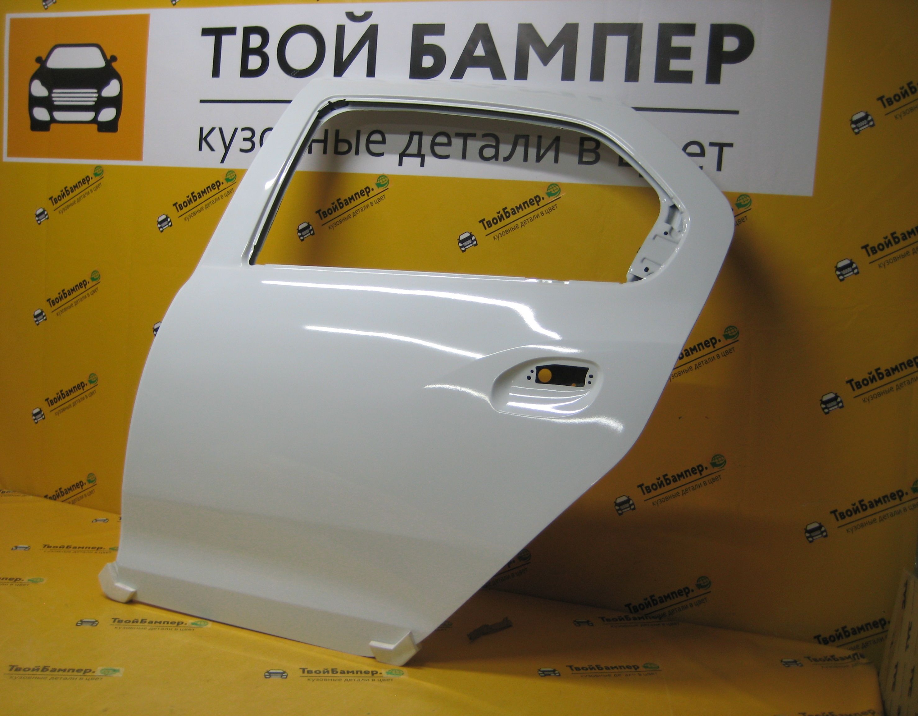 Дверь задняя левая Рено Логан 2014- цвет Blanc glacier 369 (3)